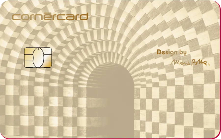 Cornèrcard gold in design Botta